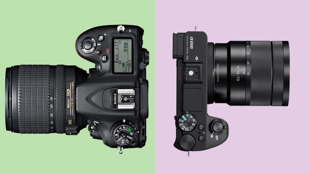 الاختلافات والفروق الأساسية بين كاميرات DSLR وكاميرات Mirrorless